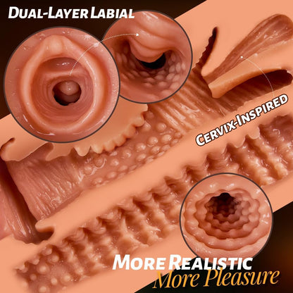 Reliefs internes 3D du canal vaginal du masturbateur fessier
