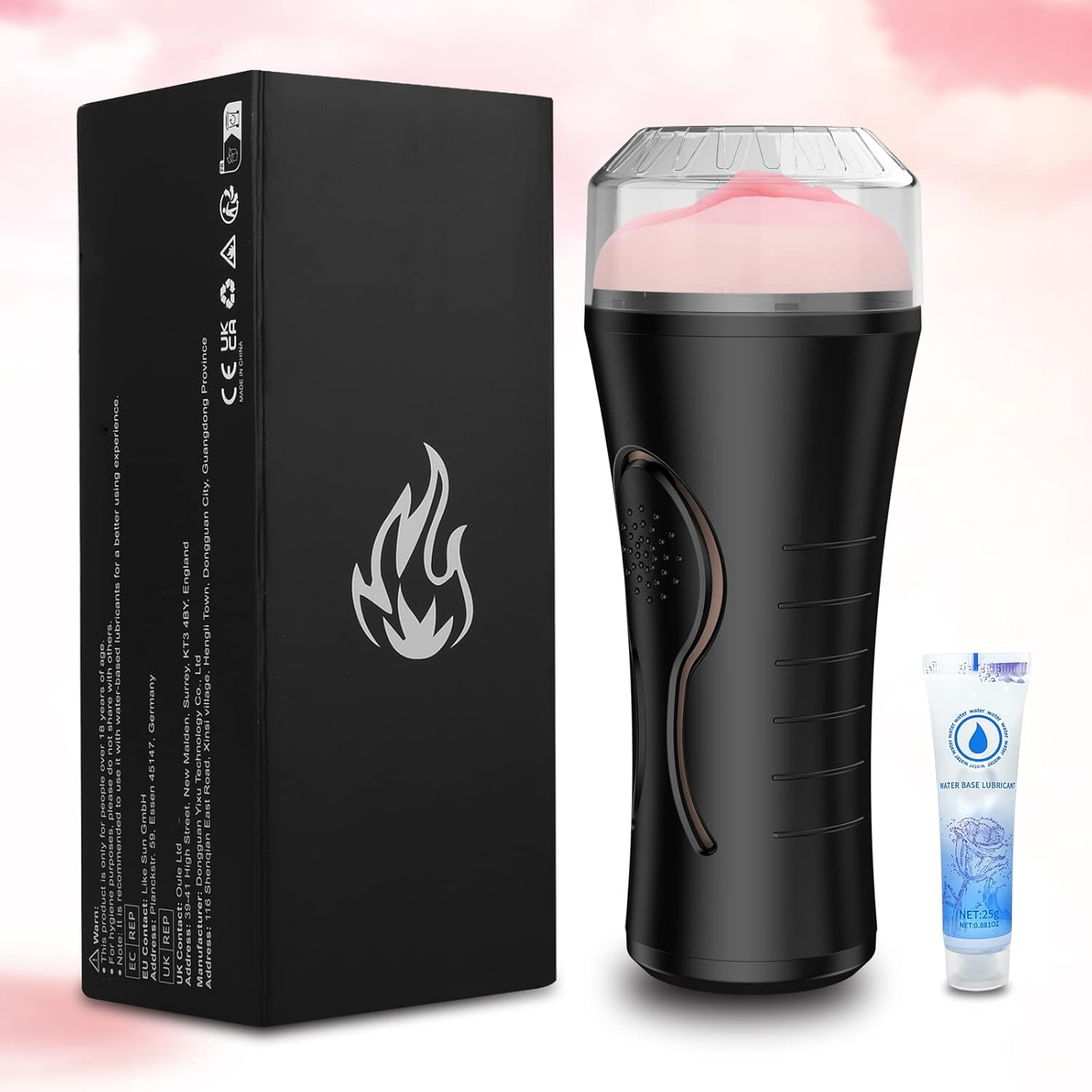 Masturbateur masculin réaliste compact avec format discret facile à transporter