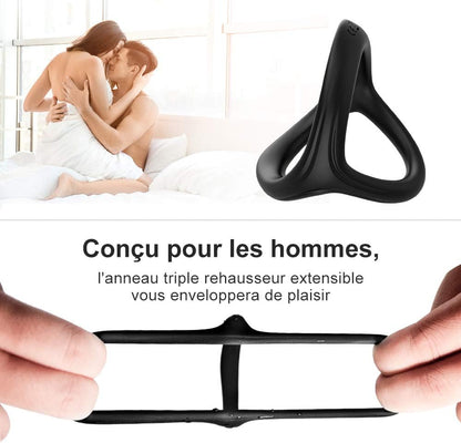 Forme triangulaire ergonomique du cockring pour un maintien optimal