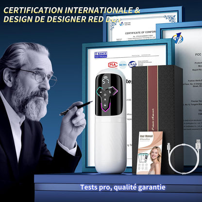 Dimensions du masturbateur automatique IA Masculin Plaisir avec profondeur interne insérable de 12 cm