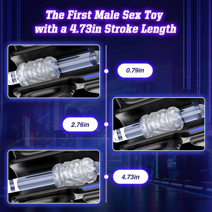 Vaginette automatique homme avec gaine texturée simple canal pour stimulation réaliste