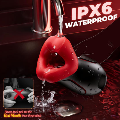 Masturbateur bouche étanche IPX6 avec commande tactile par pression