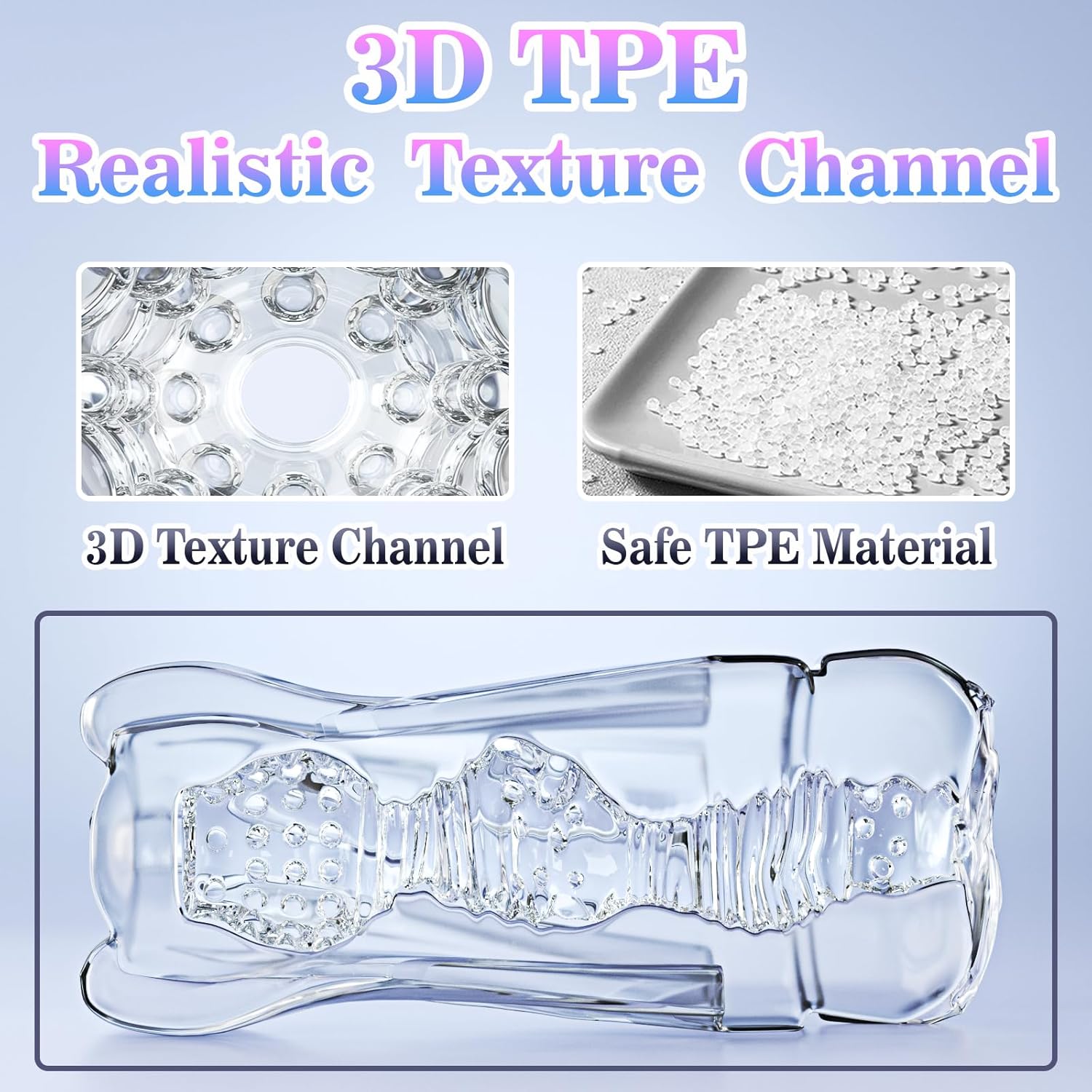 Tunnel spirale 3D nervuré masturbateur homme stimulation intense réaliste
