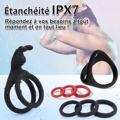 Anneau d'érection imperméable utilisable sous la douche