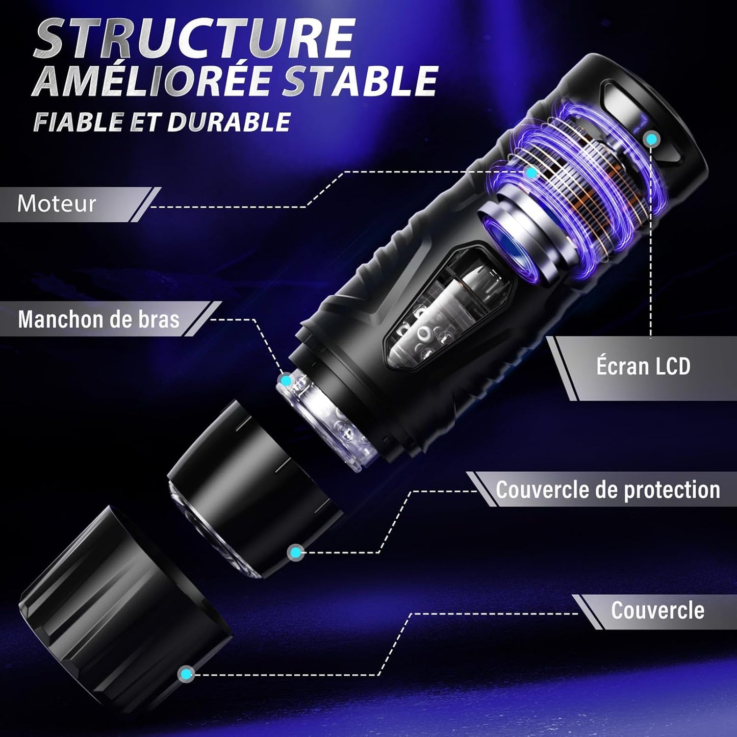 Masturbateur Cup Automatique à Rotation et Va et Vient
