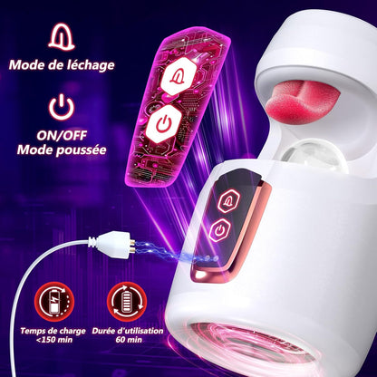 Port de charge magnétique USB du masturbateur automatique pour homme
