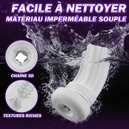 Manchon intérieur amovible et lavable du masturbateur pour un nettoyage facile

