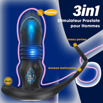 Massenger della prostata di cockring-Vibrante-MP4