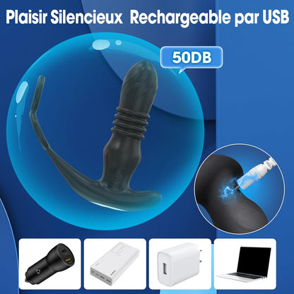 Massenger della prostata di cockring-Vibrante-MP4