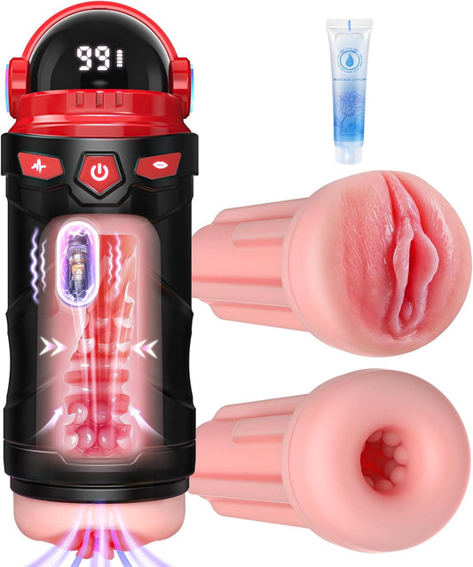 Masturbateur automatique vue de face design futuriste finition noire brillante
