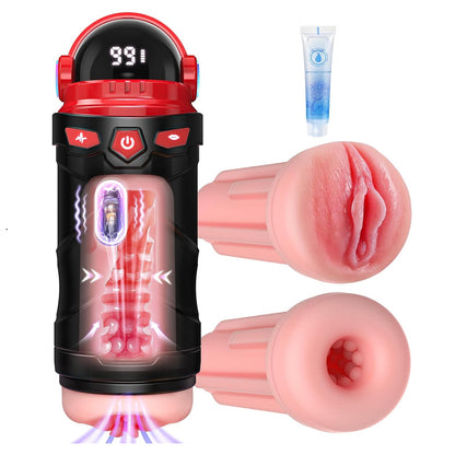 Masturbateur automatique vue de face design futuriste finition noire brillante