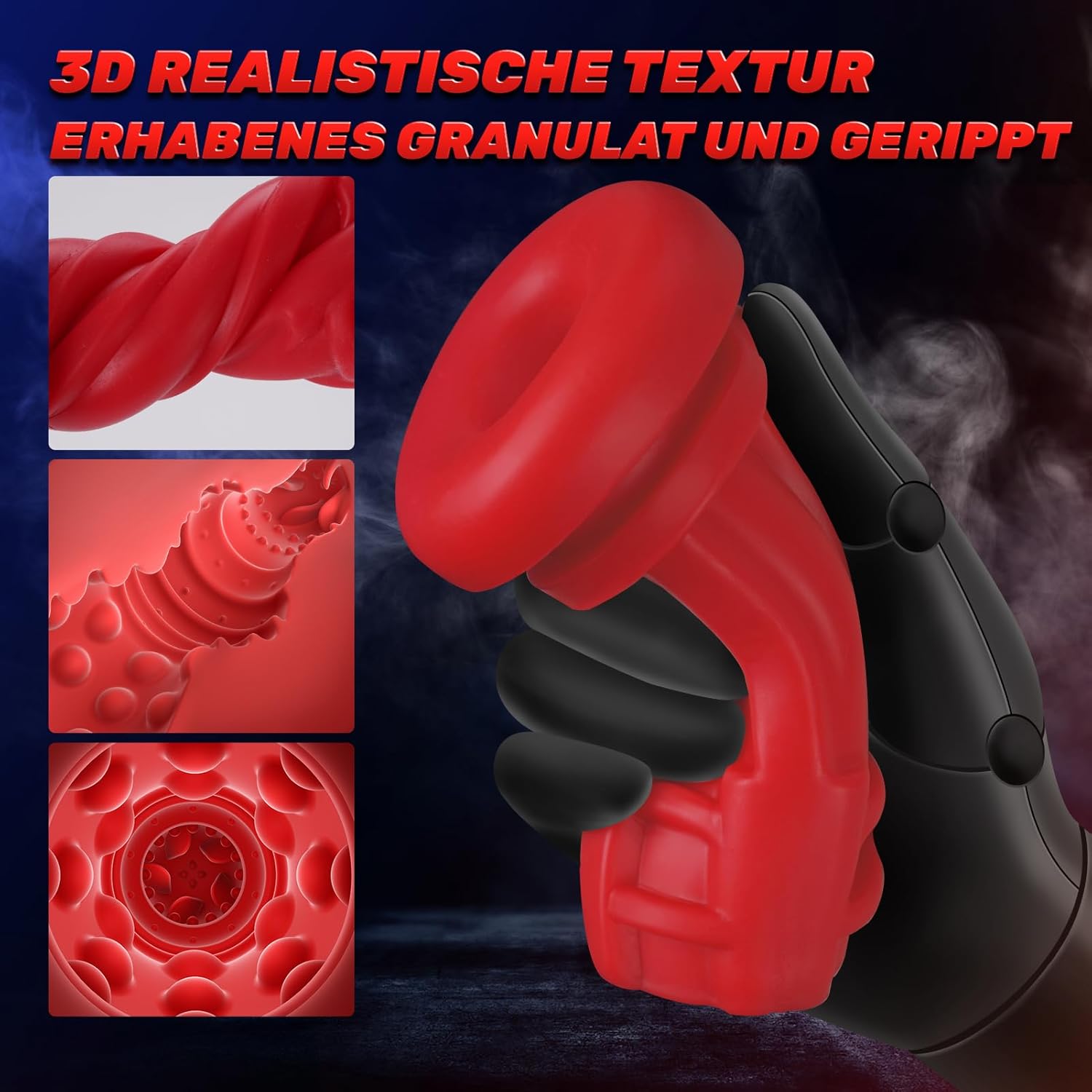 Gaine 3D amovible en TPE souple à plis en spirale d'un masturbateur automatique