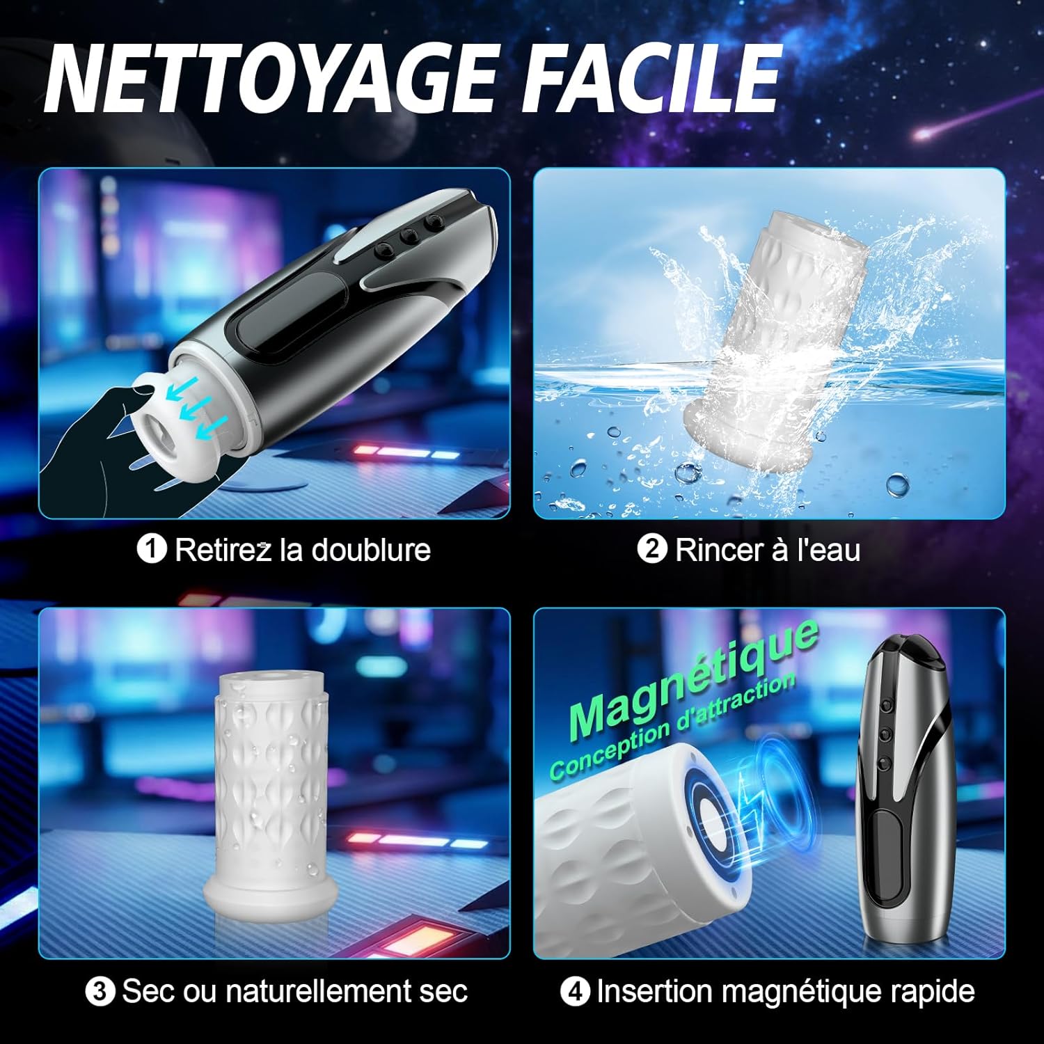 Texture intérieure réaliste de la vaginette – Douce gaine pénétrable avec sensation enveloppante et stimulation complète
