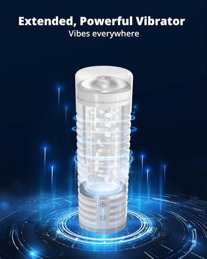 Masturbateur Connecté avec Contractions 360° fonction vibrante