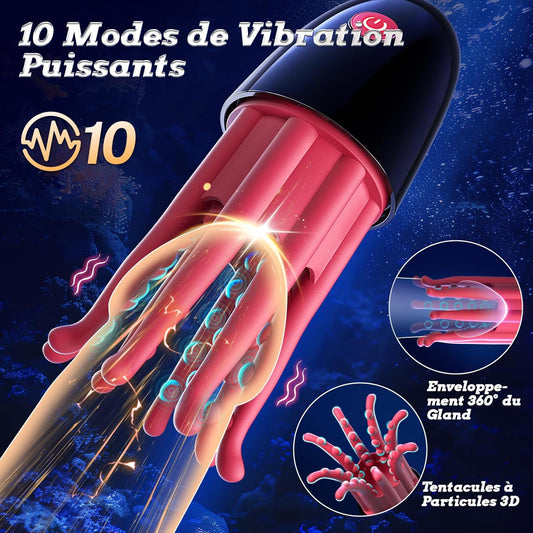 Stimulateur pénien 10 modes de vibration réglables pour homme
