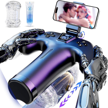 Masturbateur automatique tenu en main pour une prise en main ergonomique

