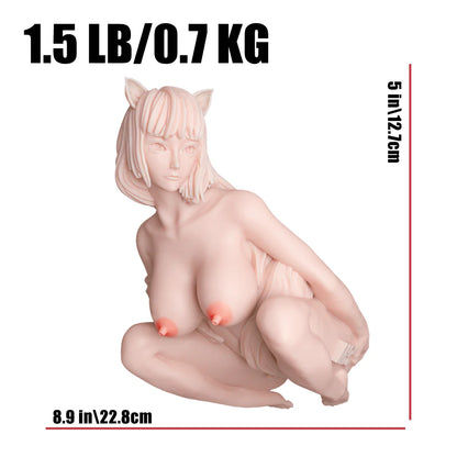 Schéma des dimensions de la sex doll hentai fox girl pour un format pratique, discret et facile à ranger

