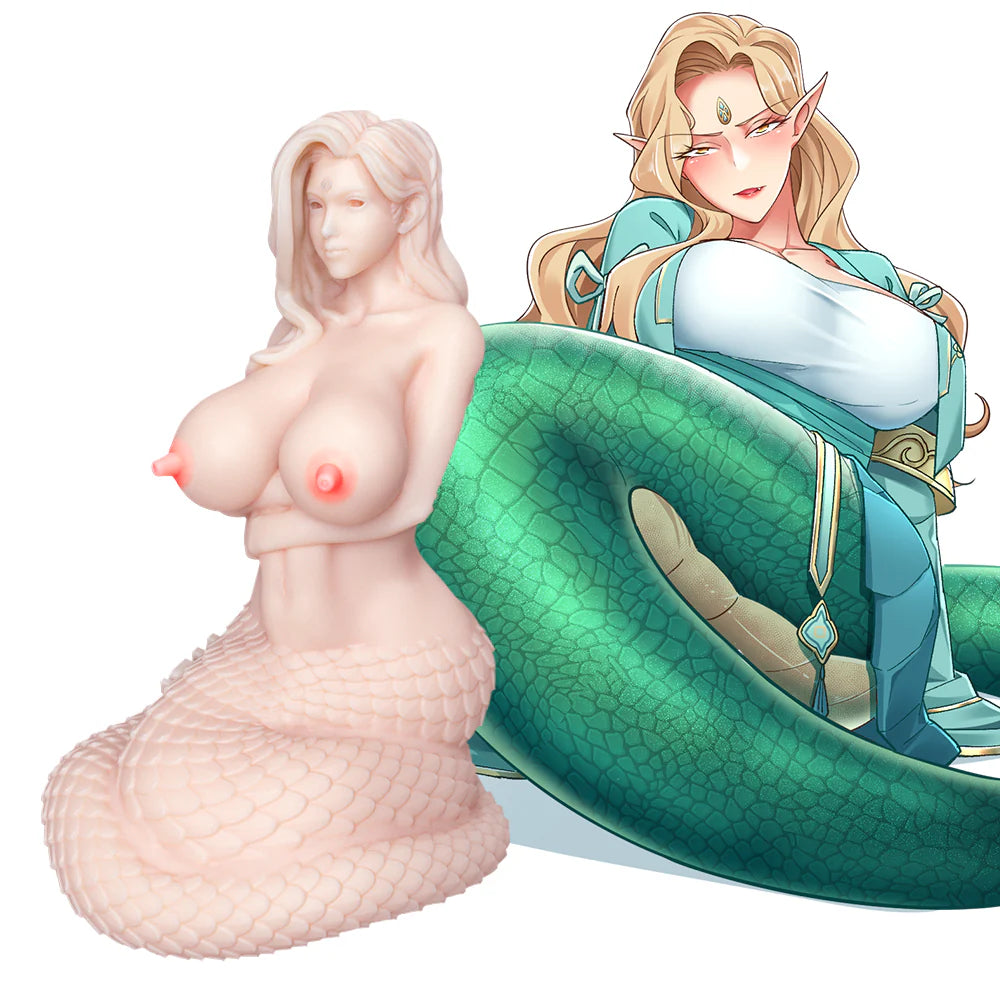 Sex doll hentai femme serpent en silicone doux avec canal de pénétration haute stimulation