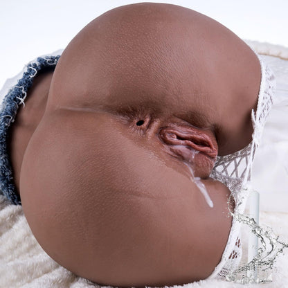 Masturbateur fessier peau noire avec vulve ultra-réaliste, lèvres douces et clitoris sculpté pour une sensation authentique