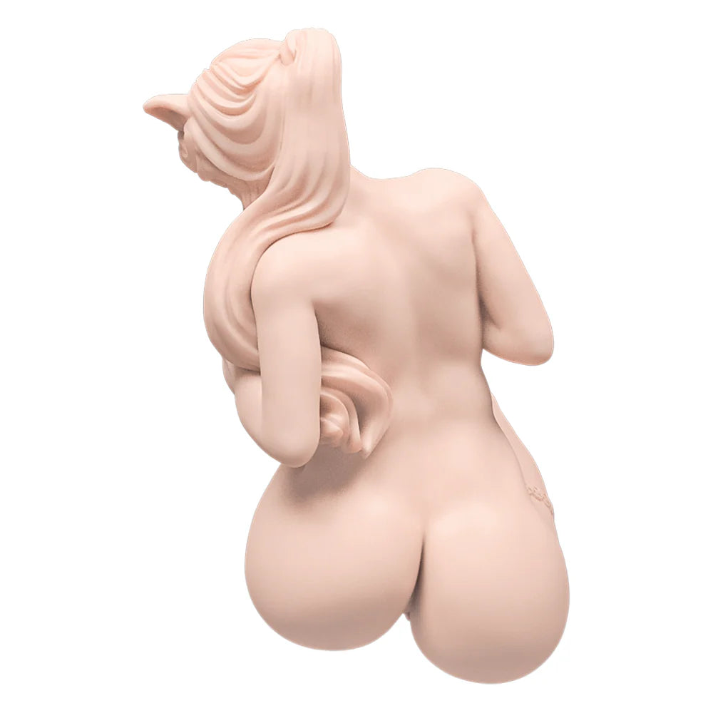 Poupée sexuelle hentai vue arrière fesses rondes taille fine courbes manga réalistes