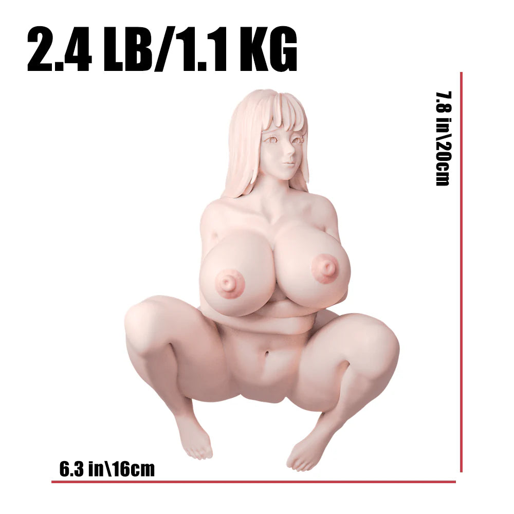 Dimensions et mesures de la mini sex doll anime aux gros seins