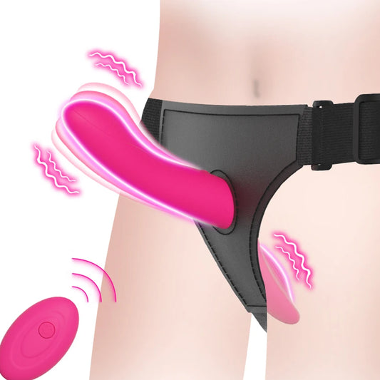 Dildo "strap-on" à double zones vibrantes