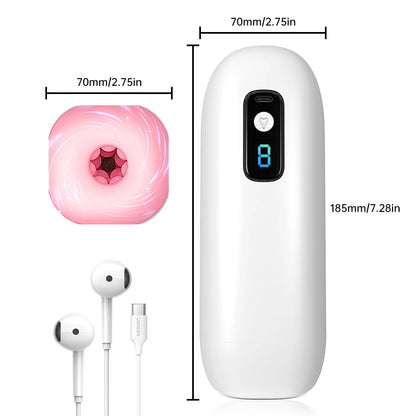 Automático masturbador masculino taza fuerte vibración digital mamada máquina real coño masturbación sexo Juguetes para hombres