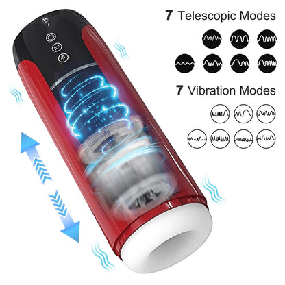 Masturbateur pour Homme Automatique "Auto Masturbateur" 7 modes telescopique et vibration