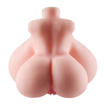 Masturbateur buste gros seins vue de dos sur fond neutre