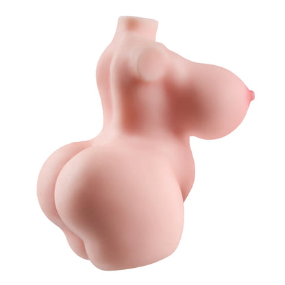 Masturbateur buste BBW Mini Asa vue de face sur fond neutre