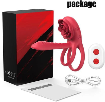Stimulation clitoridienne d'un cockring vibrant pour orgasmes simultanés