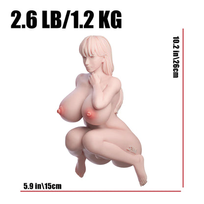 Dimensions et mesures détaillées de la poupée sexuelle hentai en silicone
