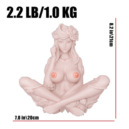 Dimensions de la figurine sexuelle manga hentai : 19,5 x 22,4 x 11,6 cm

