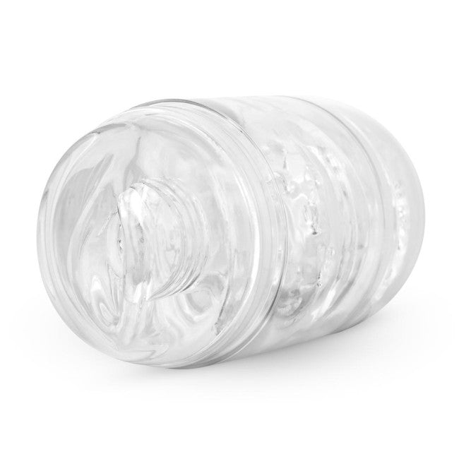 Masturbateur transparent double face vu de face sur fond neutre