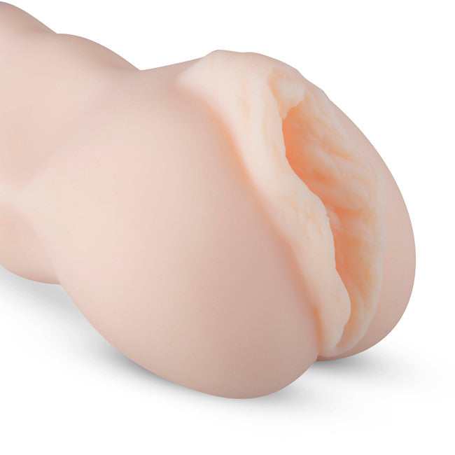 Gros plan sur la texture stimulante de la vaginette Emily réaliste pour sensations naturelles