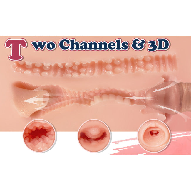 Masturbateur fessier anal et vaginal pour homme avec design compact adapté aux déplacements