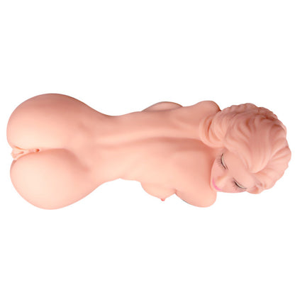 Poupée masturbateur XXL en TPR ultra réaliste vue de dessus avec texture réaliste et triple stimulation