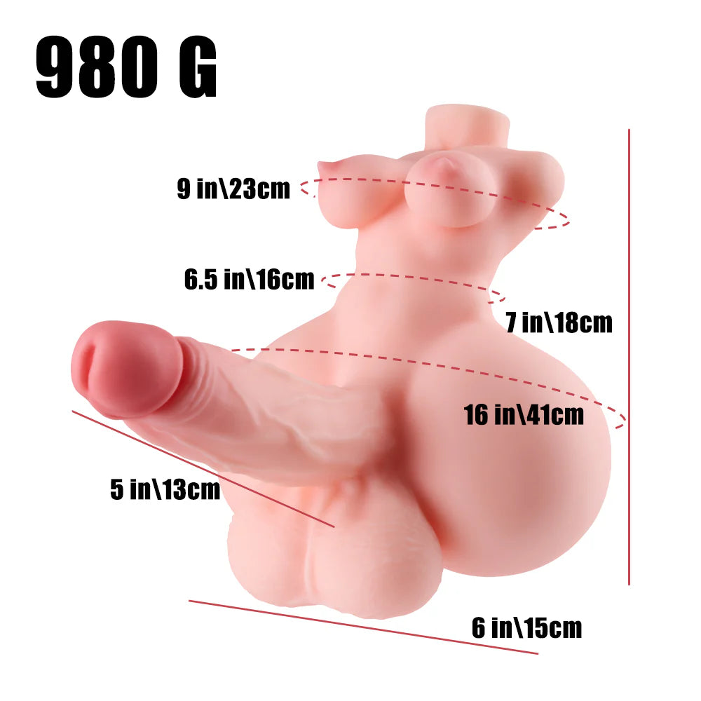Sex doll hentai futa buste mesurée à la règle, dimensions du masturbateur