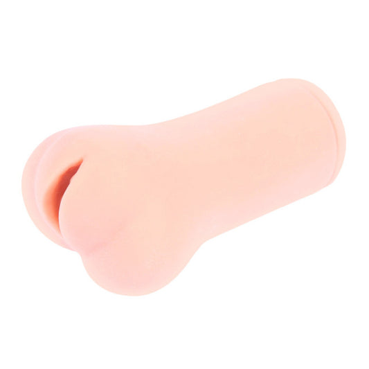 Vue de face de la vaginette Monica avec ouverture douce et design compact pour sextoy homme