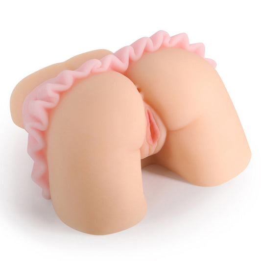 Masturbateur forme fessier Alicia en vue trois quarts, sextoy homme réaliste en TPE/TPR avec texture visuelle douce et rendu immersif