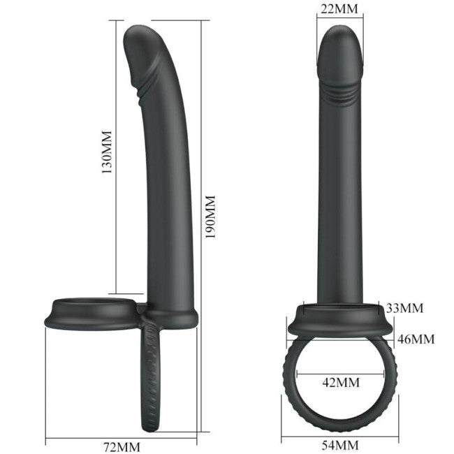 taille cockring double pénétration silicone dimensions produit