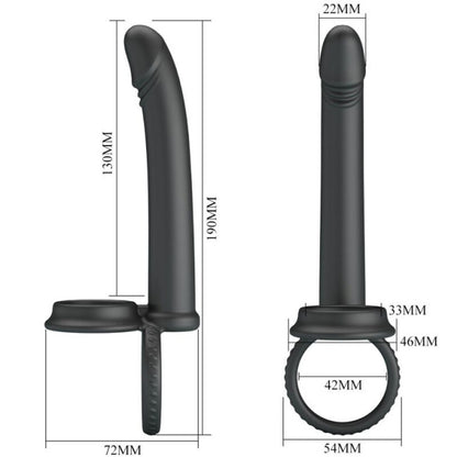 taille cockring double pénétration silicone dimensions produit