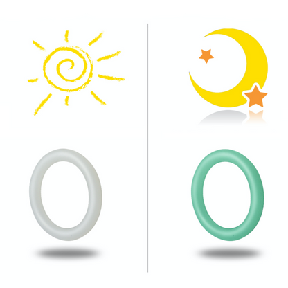 Cockring - Anneau Pénis en Silicone blanc fluorescent dans l'obscurité la nuit