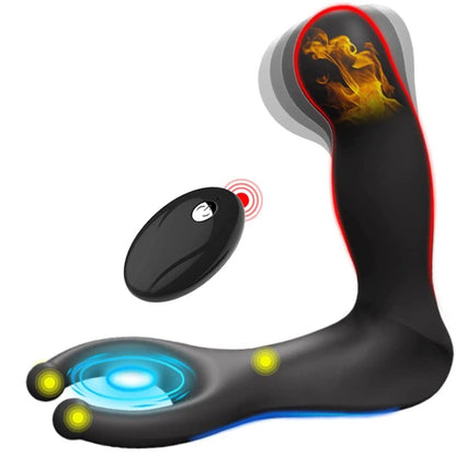 Stimulateur de Prostate Vibrant et Chauffant - Mouvement de doigt