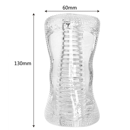 taille en cm mm Masturbateur Homme - Vagin Artificiel transparent