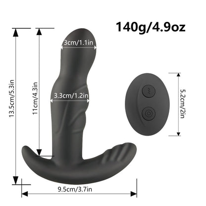 taille et poids Masseur de Prostate - Vibrant et Rotatif à 360°