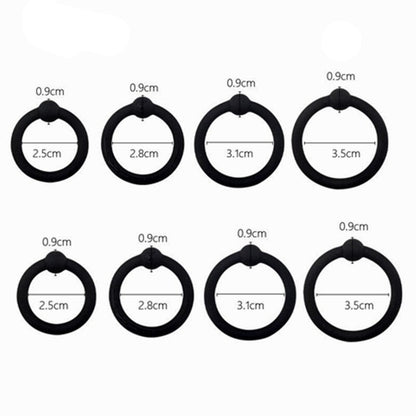 taille en cm Lot de 8 Cockrings noirs