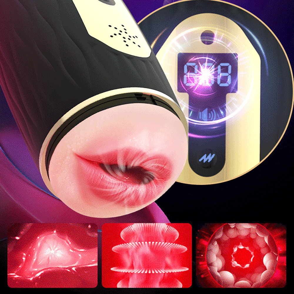Vaginette Homme - Simulateur de Sexe Oral 2 en 1