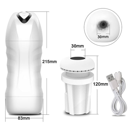 vaginette automatique 30mm blanc