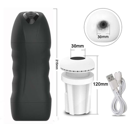 vaginette automatique 30mm noir